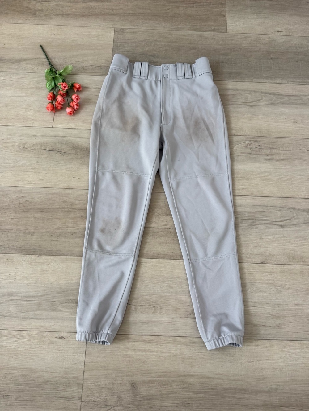 Mizuno men’s gray long baseball pants size medium